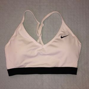 White Nike women’s Indy sports bra